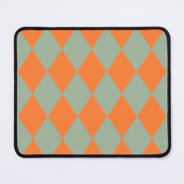 Item preview, Khaki and orange harlequin diamonds  designed and sold by beesocks.