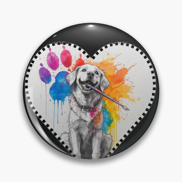 Artikelvorschau, Golden Retriever Painter Paw-casso entworfen und verkauft von dcohea.