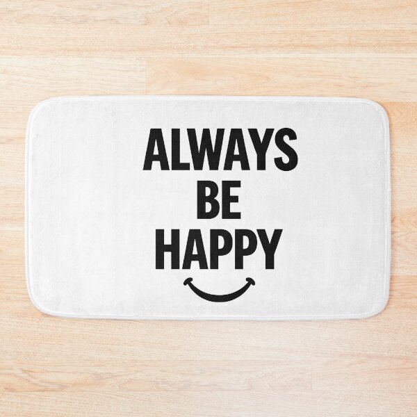 Item preview, Always Be Happy Minimalist Typography T-Shirt Design designed and sold by Lovestickerco.