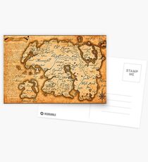 Map of Tamriel Postcards