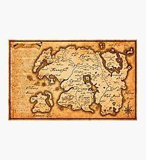 Lámina fotográfica Mapa de Tamriel