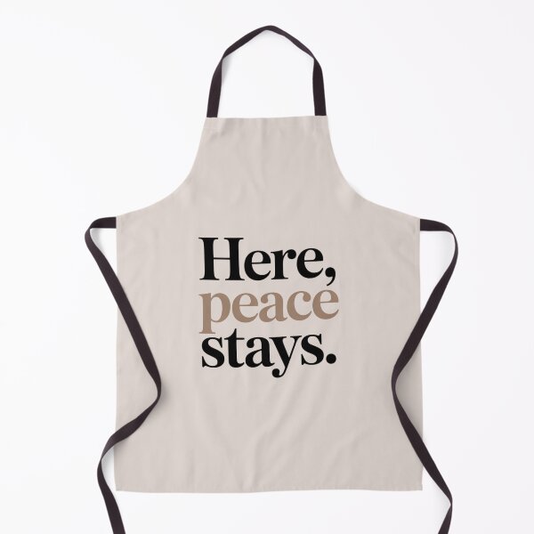 Item preview, Here, Peace Stays – Minimal Inner Peace & Safe Space Quote Design designed and sold by Irene Catchmind.