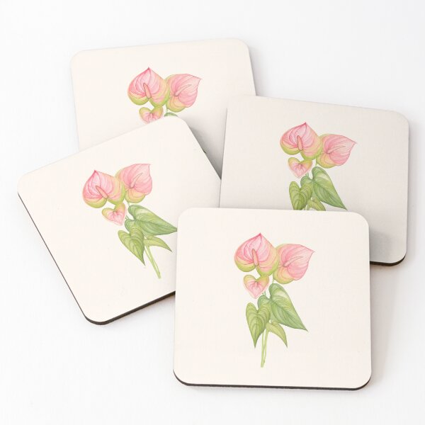 Item preview, Pink Anthuriums designed and sold by girlsgirldesign.
