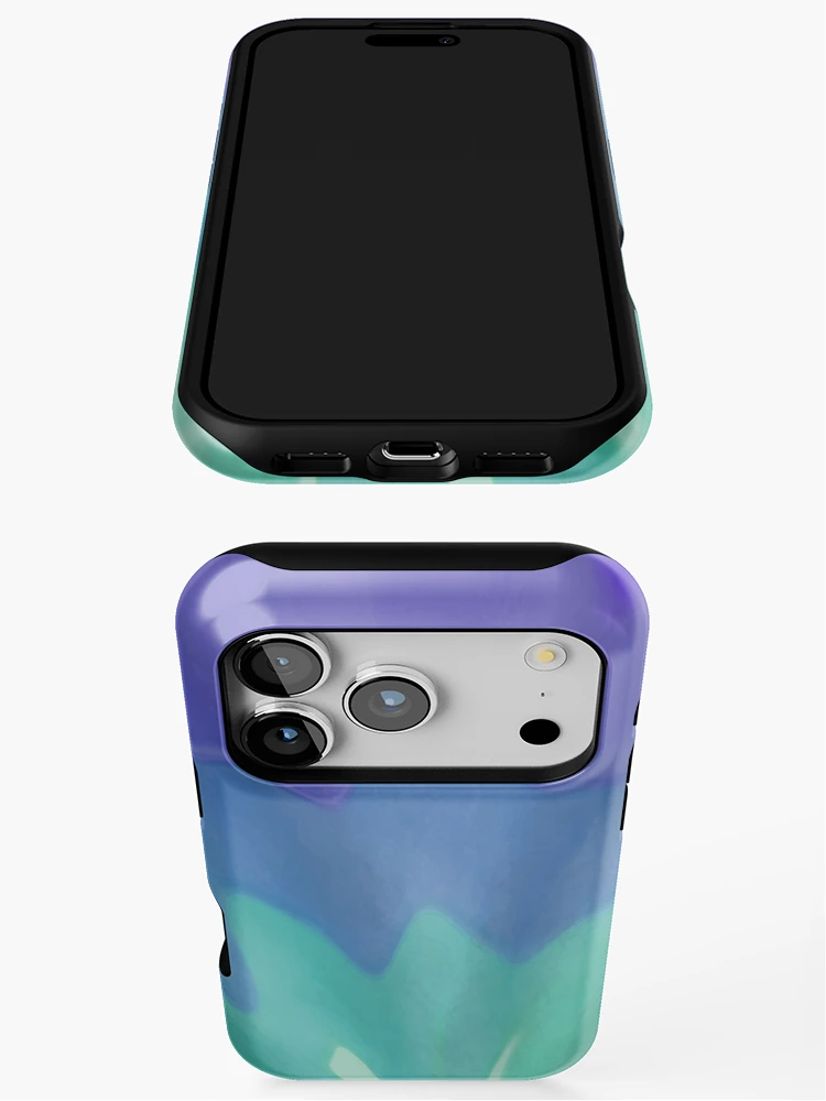 Thumbnail 3 of 4, iPhone Case, Purple Ruffles designed and sold by foxscribbles.