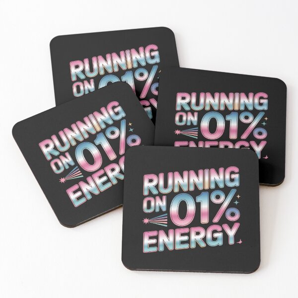 Item preview, Running on 01% Energy Retro Funny Quote T-Shirt. Low Battery Mood Aesthetic Meme Design designed and sold by Aarvya Fashion Club ( A.F.C ).