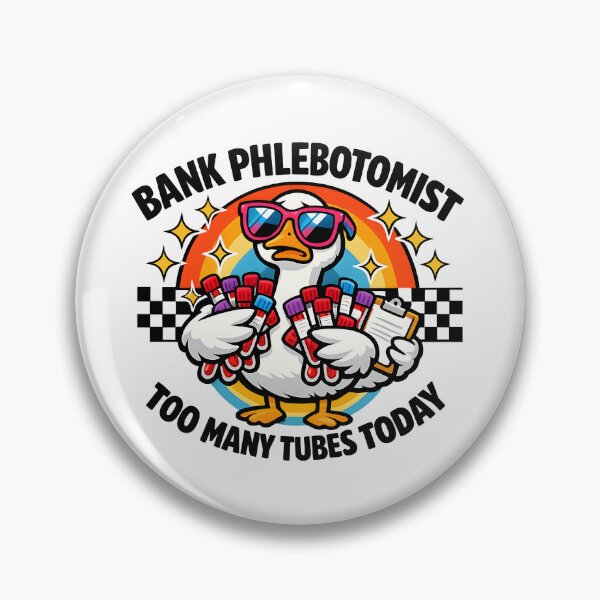 Item preview, Funny Goose Bank Phlebotomist Retro Chaos Sunglasses Checkered Design for National Phlebotomists Week designed and sold by ClinicalHubs.
