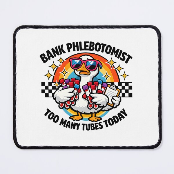 Item preview, Funny Goose Bank Phlebotomist Retro Chaos Sunglasses Checkered Design for National Phlebotomists Week designed and sold by ClinicalHubs.