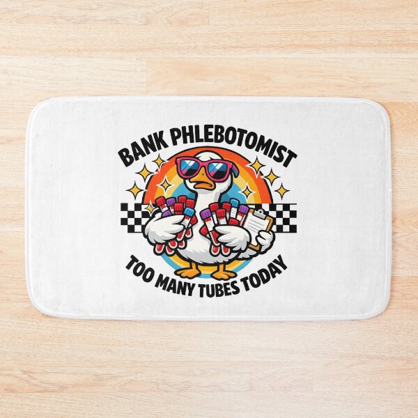 Item preview, Funny Goose Bank Phlebotomist Retro Chaos Sunglasses Checkered Design for National Phlebotomists Week designed and sold by ClinicalHubs.