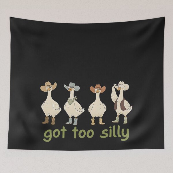 Item preview, Got Too Silly Funny Goose Western Cowgirls Boots Humor T-Shirt_4500x5400 designed and sold by CriseldaBruning.