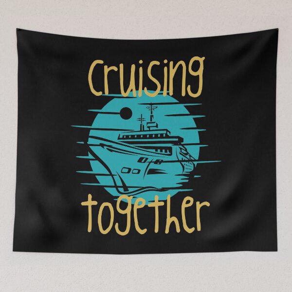 Item preview, Cruising Together – Romantic Cruise Ship Sunse designed and sold by EichStore.