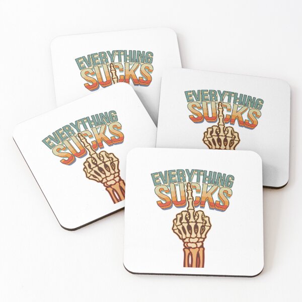 Item preview, Everything Sucks Retro Skeleton designed and sold by LunaPixelStudio.