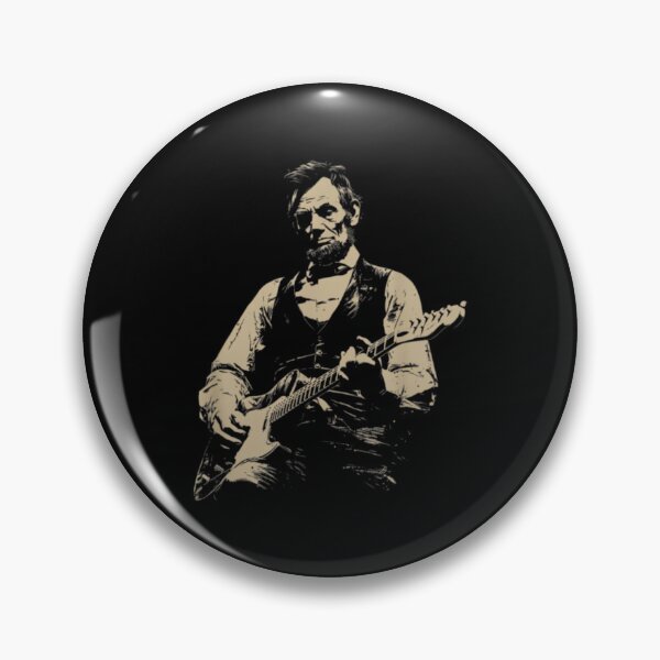 Item preview, President Abraham Lincoln Abe Lincoln Playing Guitar Retro Vintage designed and sold by OtoFunFC.