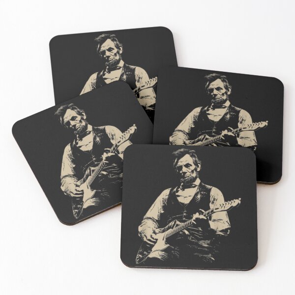 Item preview, President Abraham Lincoln Abe Lincoln Playing Guitar Retro Vintage designed and sold by OtoFunFC.