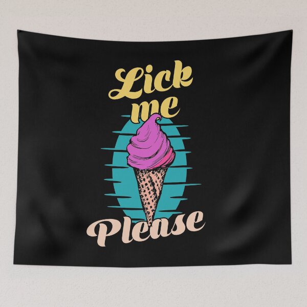Item preview, ick Me Please Funny Ice Cream Pun designed and sold by EichStore.