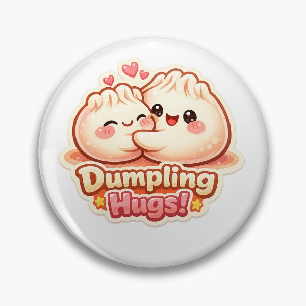 Item preview, Dumpling Hug Sticker | Cute Kawaii Asian Food Aesthetic designed and sold by CutePrintCorner.