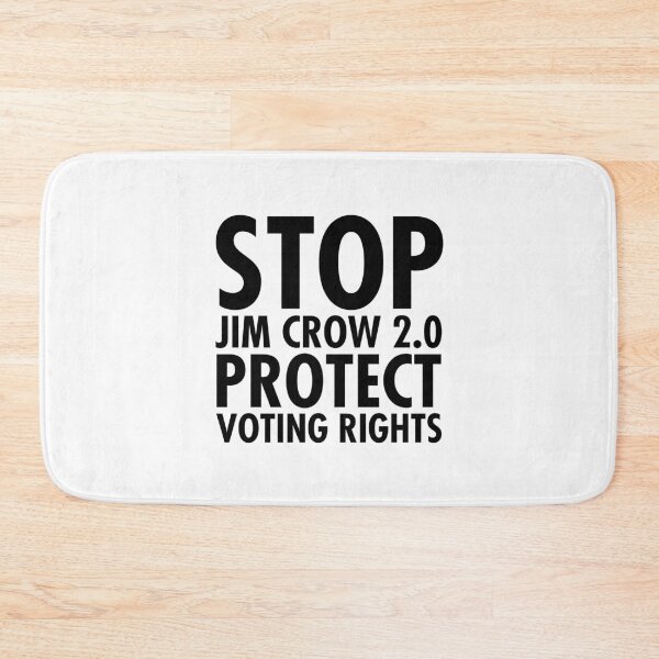 Item preview, Stop Jim Crow 2.0 - Protect Voting Rights (black) designed and sold by Thelittlelord.
