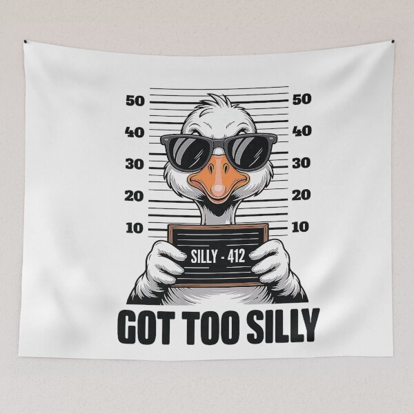 Item preview, Got Too Silly Funny Goose Face Mugshot Humor for Men Women T-Shirt_4500x5400 designed and sold by CriseldaBruning.