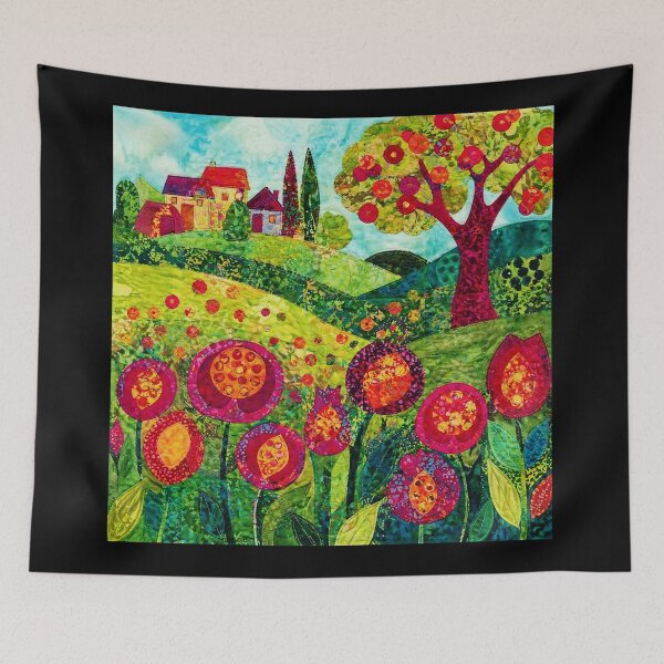 Item preview, Colorful Quilted Garden Landscape  designed and sold by Modaozushi216.