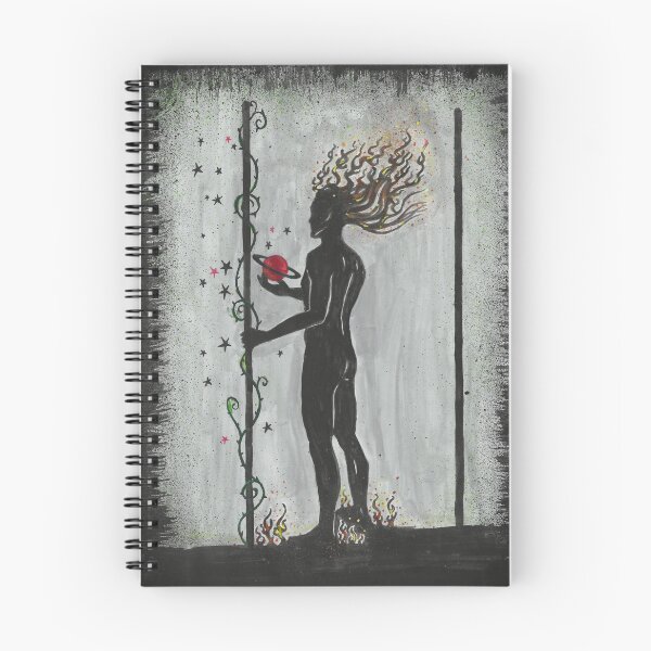 Item preview, The 2 Of Wands - Beings Of Fire & Shadow Tarot designed and sold by Hellsveiah.