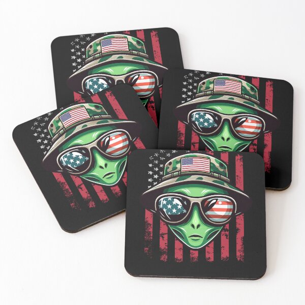 Item preview, Funny Alien 4th July USA Flag America Boys Girls Kids designed and sold by rafaeltto.