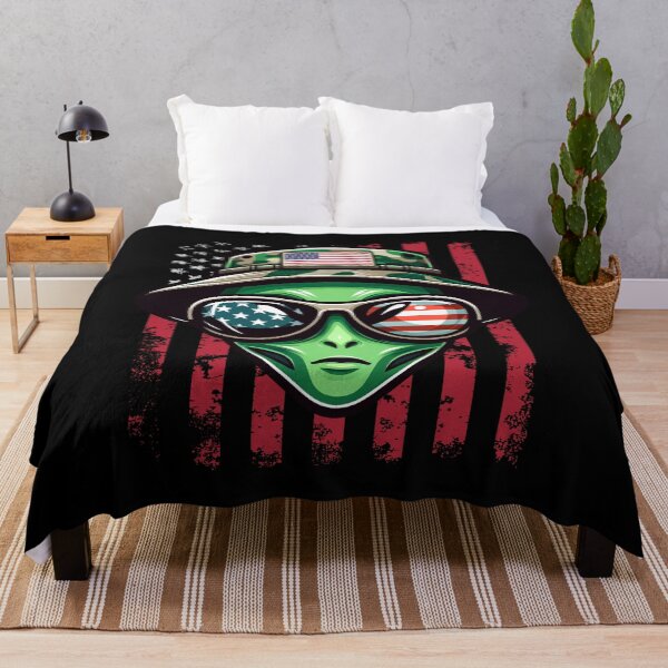 Item preview, Funny Alien 4th July USA Flag America Boys Girls Kids designed and sold by rafaeltto.
