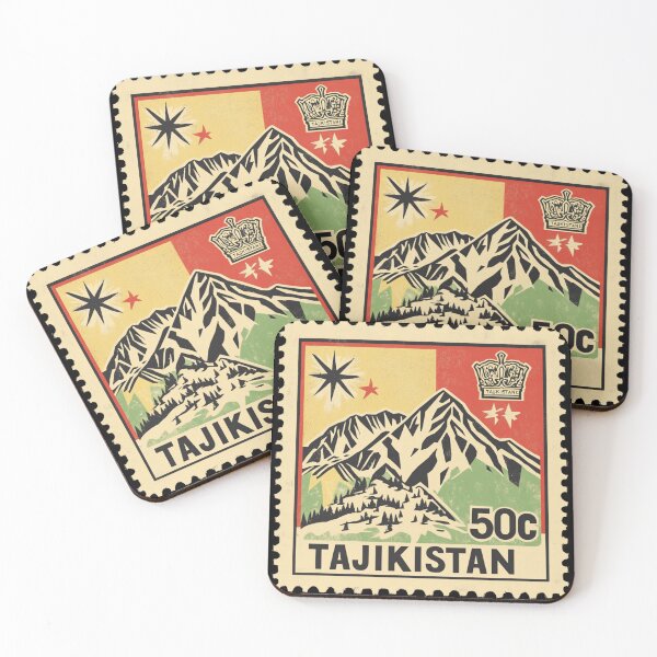 Item preview, Tajikistan Vintage Postage Stamp - Pamir Mountains designed and sold by tiigerdad.