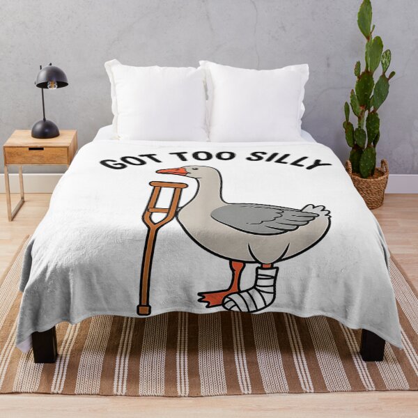 Item preview, Got Too Silly Funny Goose Leg Injury Animal Design T-Shirt_4500x5400 designed and sold by CriseldaBruning.
