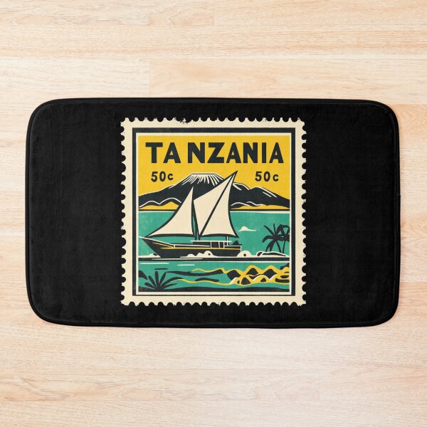 Item preview, Tanzania Vintage Postage Stamp - Mount Kilimanjaro designed and sold by tiigerdad.