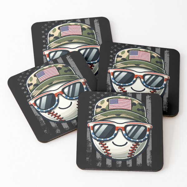 Item preview, Funny Baseball 4th July USA Flag America Boys Girls Kids designed and sold by rafaeltto.