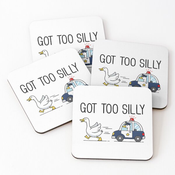 Item preview, Got Too Silly Funny Goose Police Car Meme Pun T-Shirt_4500x5400 designed and sold by CriseldaBruning.
