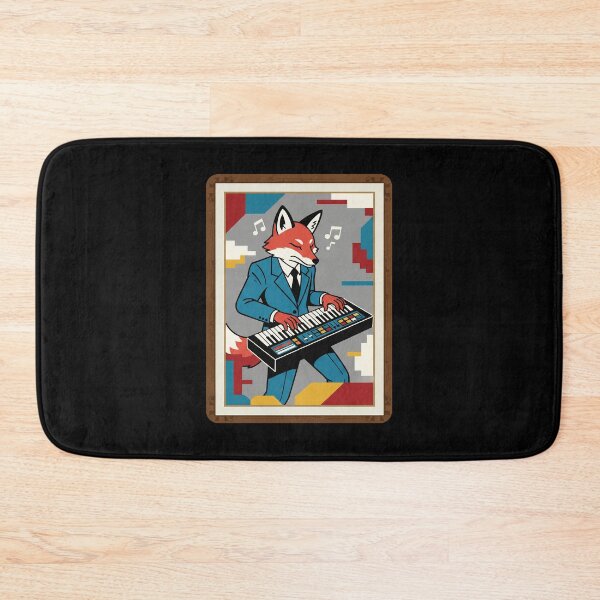 Item preview, Fox Synth Player Retro Music Illustration designed and sold by JordynLadukeg65.