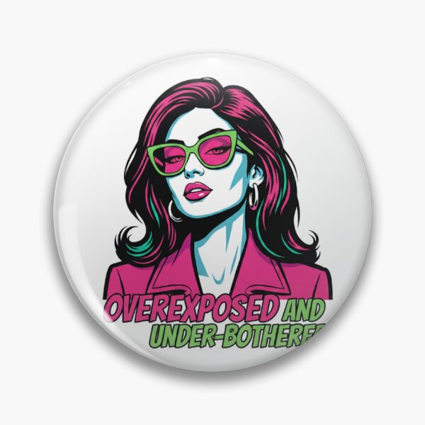Item preview, Overexposed and Under-bothered Mia Khalifa Vintage Retro Neon Vector Art designed and sold by VanSum.