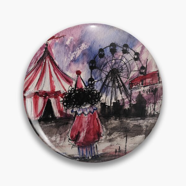Item preview, Sad Clown Carnival Watercolor  designed and sold by eliramaison.