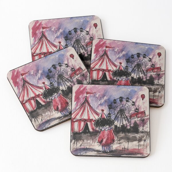 Item preview, Sad Clown Carnival Watercolor  designed and sold by eliramaison.