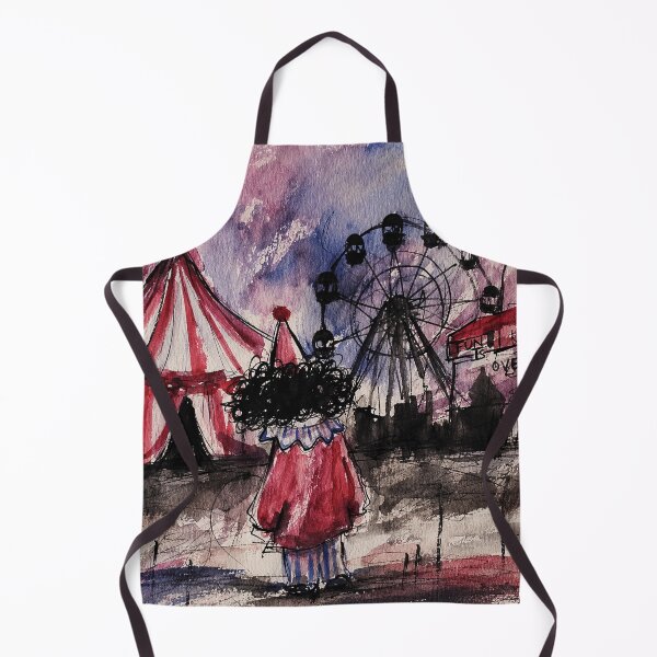 Item preview, Sad Clown Carnival Watercolor designed and sold by eliramaison.