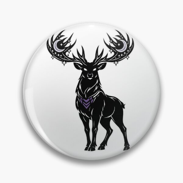 Item preview, Der Mondhirsch Mythical Moon Stag Celestial Spirit designed and sold by tineldesign.