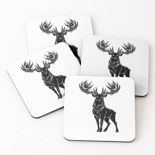 Item preview, Der Mondhirsch Mythical Moon Stag Celestial Spirit designed and sold by tineldesign.