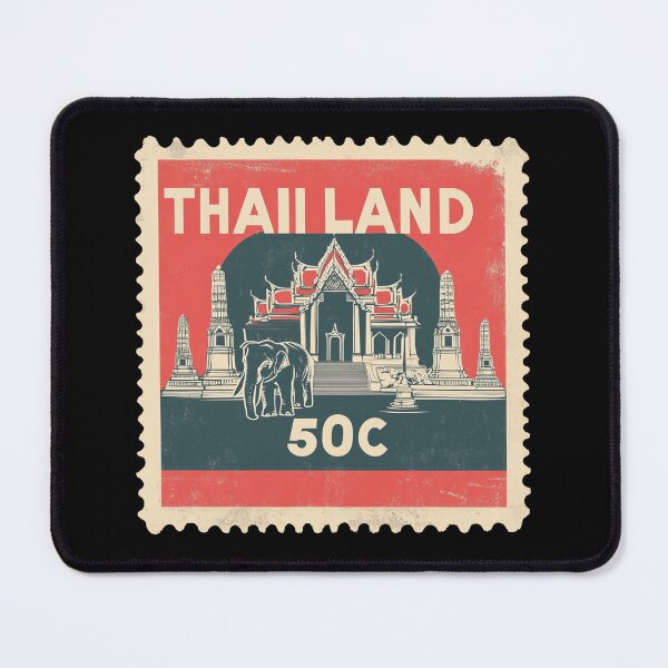 Item preview, Thailand Vintage Postage Stamp - Wat Phra Kaew designed and sold by tiigerdad.