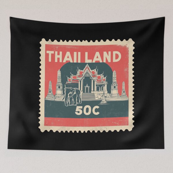 Item preview, Thailand Vintage Postage Stamp - Wat Phra Kaew designed and sold by tiigerdad.