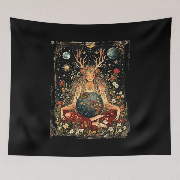 Item preview, Gaia Mother Earth Pagan Goddess  designed and sold by zamiokaline.