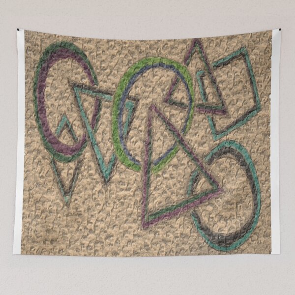 Item preview, disorder by design thick acrylic colorful geometric abstract design designed and sold by SmashingDeals.