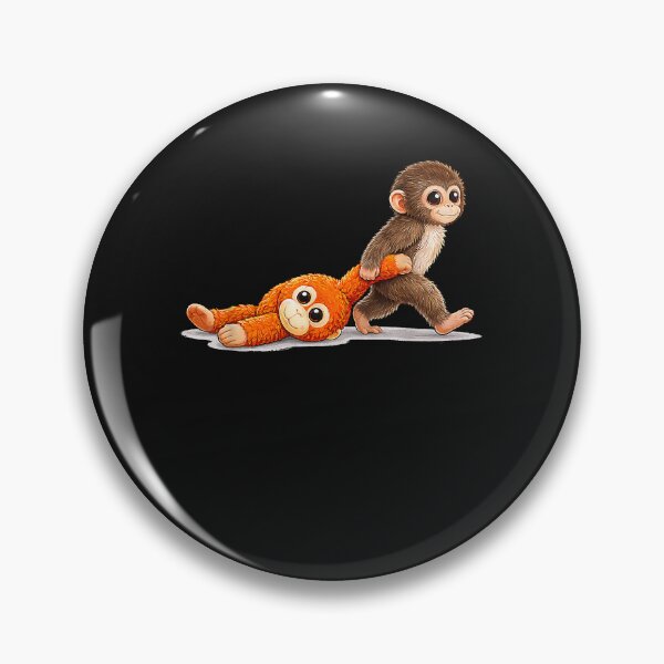 Item preview, Retro Cute Monkey Punch Ultimately I Have To Be Brave Viral designed and sold by raso1989.