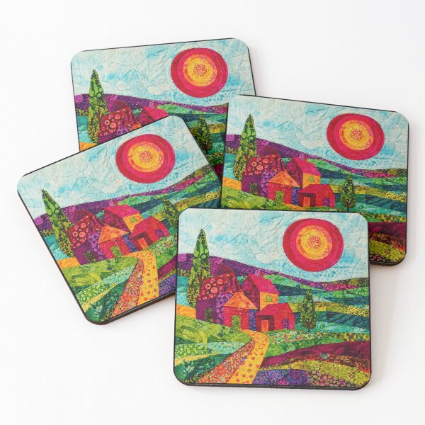 Item preview, Patchwork Hills Village Under Bright Sun designed and sold by Modaozushi216.