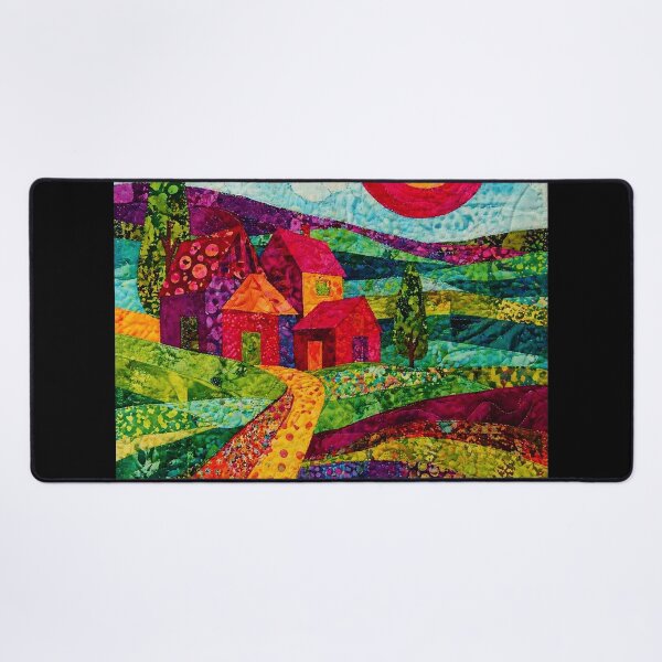 Item preview, Patchwork Hills Village Under Bright Sun designed and sold by Modaozushi216.