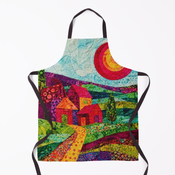 Item preview, Patchwork Hills Village Under Bright Sun designed and sold by Modaozushi216.