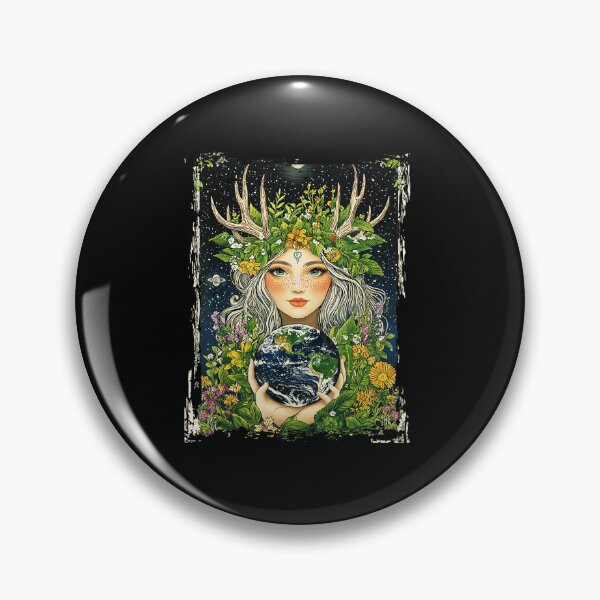 Item preview, Gaia Nature Goddess Earth Keeper  designed and sold by zamiokaline.