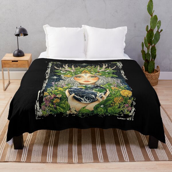 Item preview, Gaia Nature Goddess Earth Keeper  designed and sold by zamiokaline.