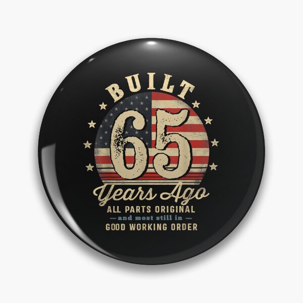 Item preview, Built 65 Years Ago Funny 65Th Birthday Usa Flag T Shirt designed and sold by raso1989.