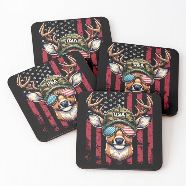 Item preview, Funny Deer 4th July USA Flag America Boys Girls Kids designed and sold by rafaeltto.