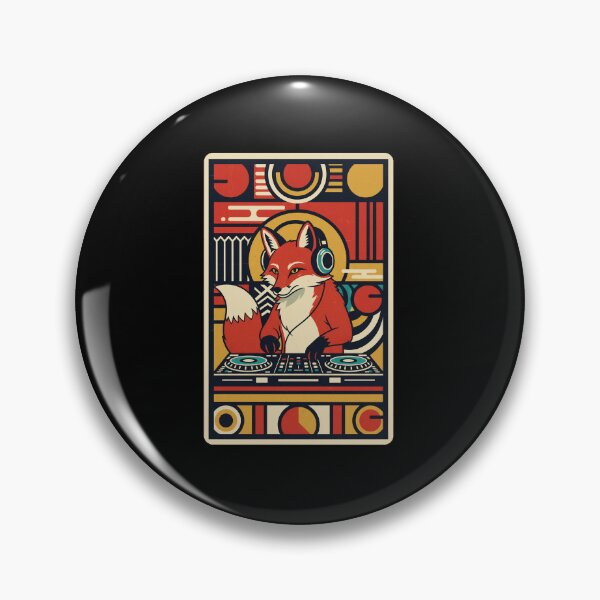 Item preview, DJ Fox Retro Geometric Music  designed and sold by JordynLadukeg65.